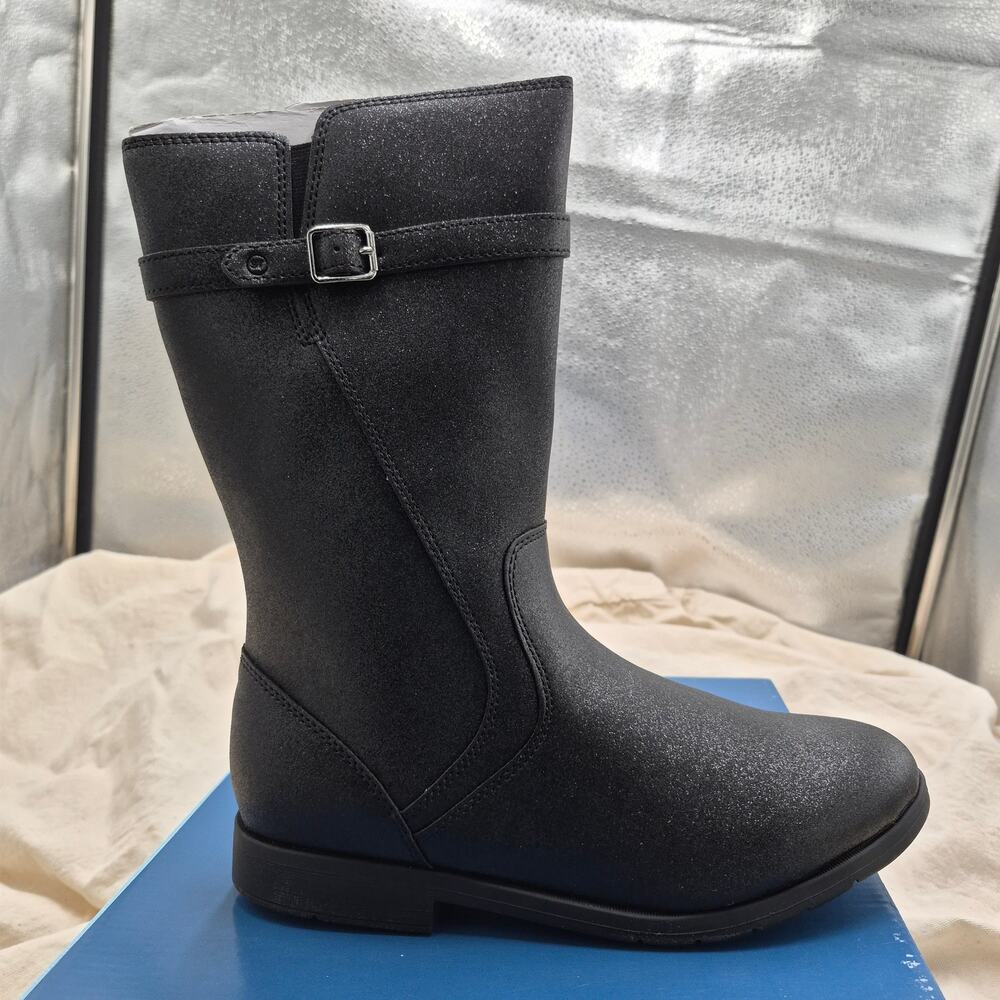 NEW Stride Rite Girls SR Josephine Fashion Boot Black Big girls 5 Wide EU 37